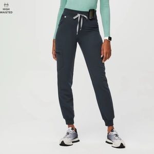 Figs Dark Harbor Zamora High Waisted Scrub Pants